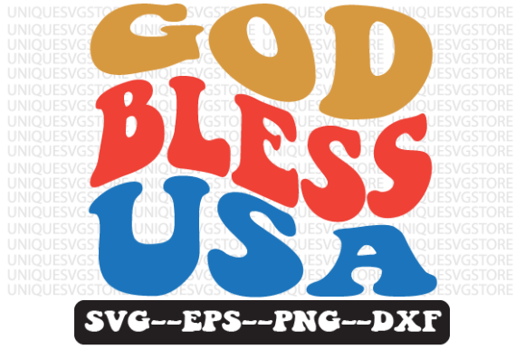 God Bless Usa Quote Retro Svg Design Review