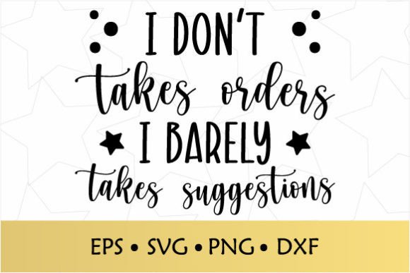 I Don’t Take Orders: A Designer’s Review