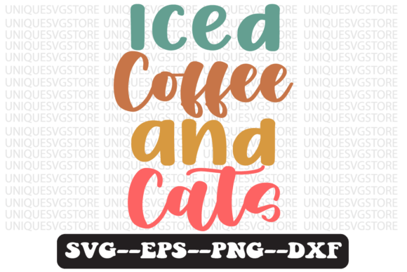 Iced Coffee and Cats Retro SVG: A Designer’s Review
