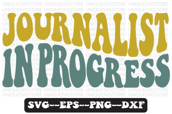 JOURNALIST in Progress Retro Svg Design Review