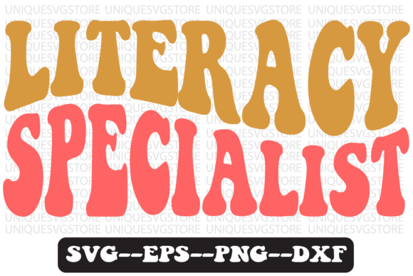 Literacy Specialist Retro Svg Design Review