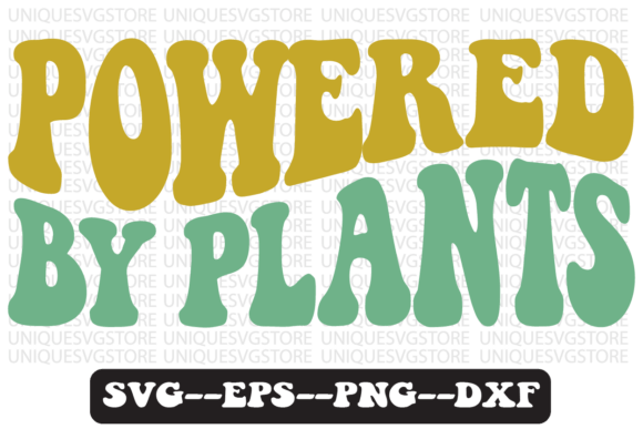 Powered by Plants Quote Retro SVG Review