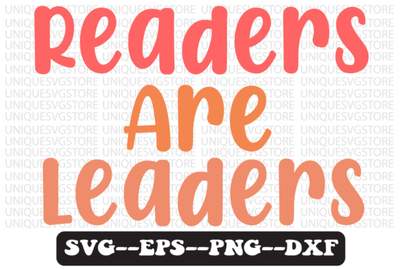 Readers Are Leaders Retro Svg Design Review